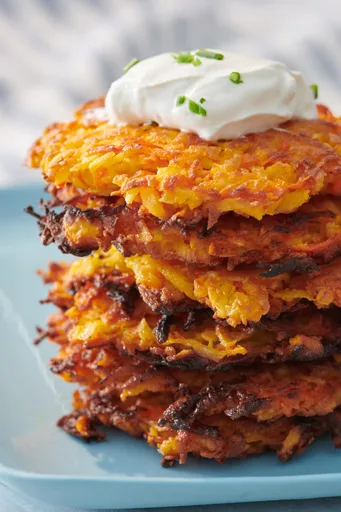 Tortitas de zanahoria y chirivía