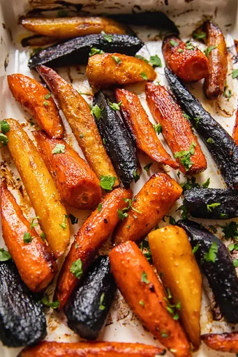 Zanahorias asadas al miso