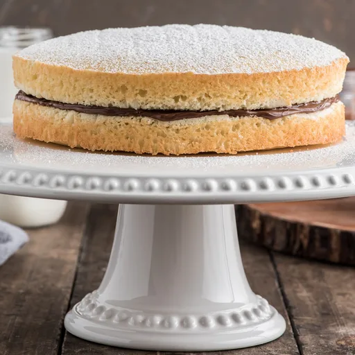 Yellow cake with Nutella (Ciambellone soffice con Nutella)
