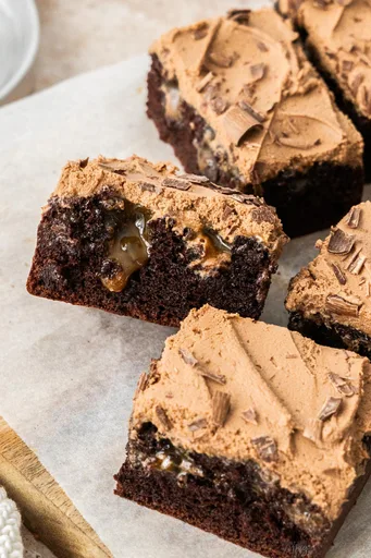 Chocolate Caramel Poke Cake