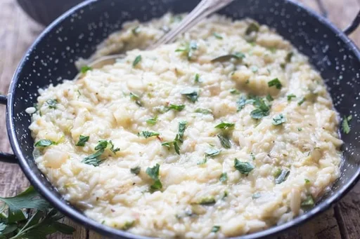 Risotto italiano cremoso de calabacín