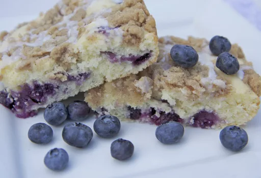 French Vanilla Blueberry Streusel Coffee Cake