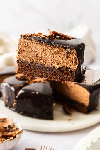Tarta de mousse de chocolate