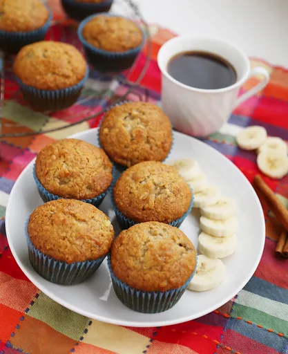 Toasted Coconut Banana Muffins