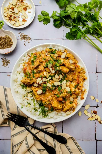 Curry cremoso de pollo Pasanda