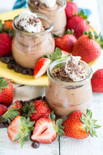Mousse de chocolate sin huevo
