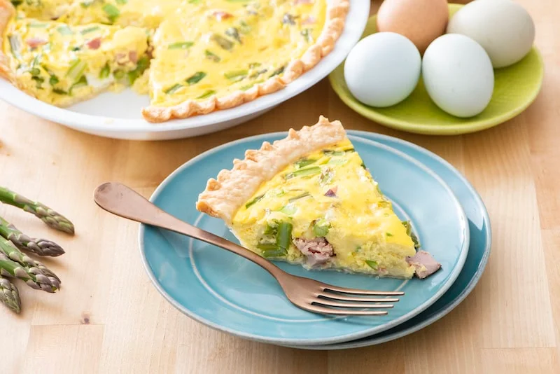 Ham and Asparagus Quiche