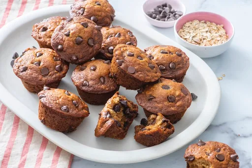 Muffins de chocolate y avena