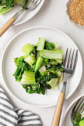 Bok Choy tierno salteado