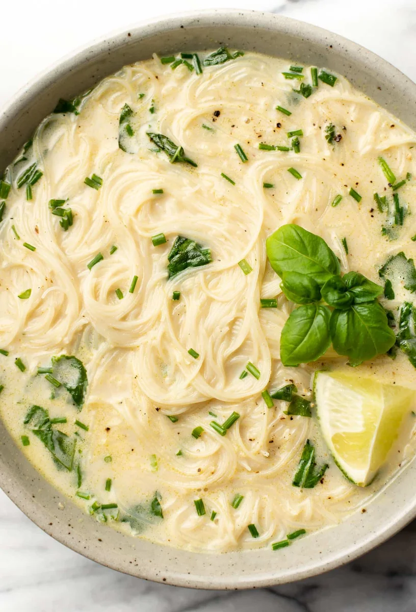 Soupe thaïe au curry vert rapide