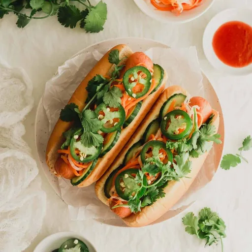 Banh Mi Hot Dogs
