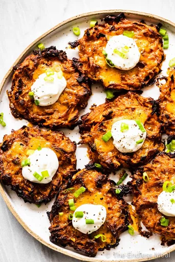 Receta de tortitas de boniato o latkes