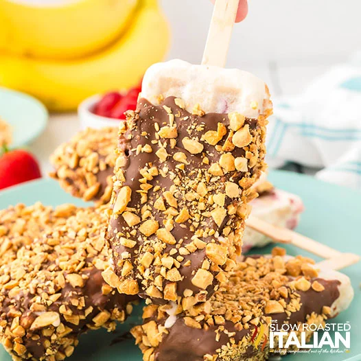Banana Split Popsicles