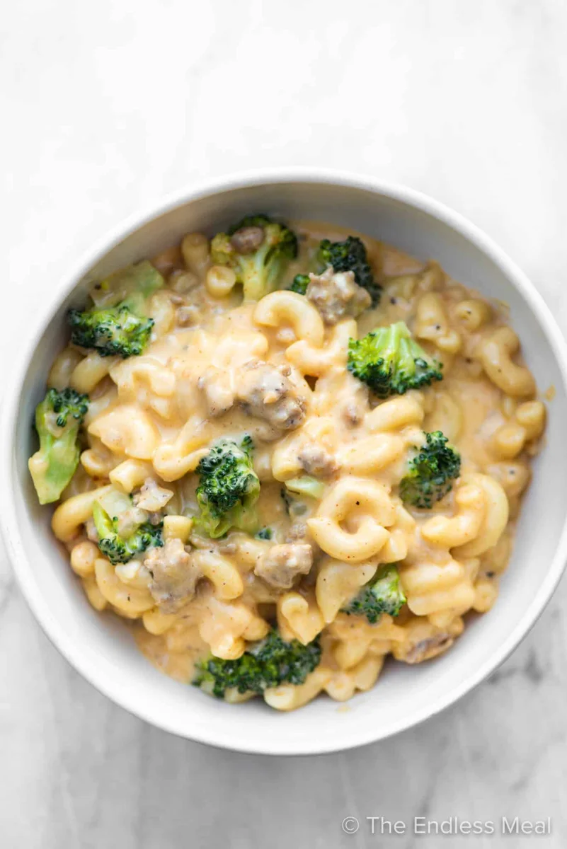 Broccoli and Chorizo Mac and Cheese Recipe