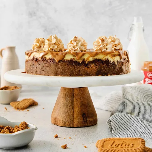 Tarta de queso Biscoff