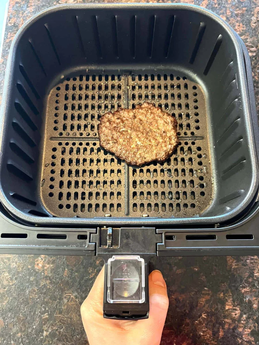 Hamburguesas Aplastadas Congeladas en Freidora de Aire