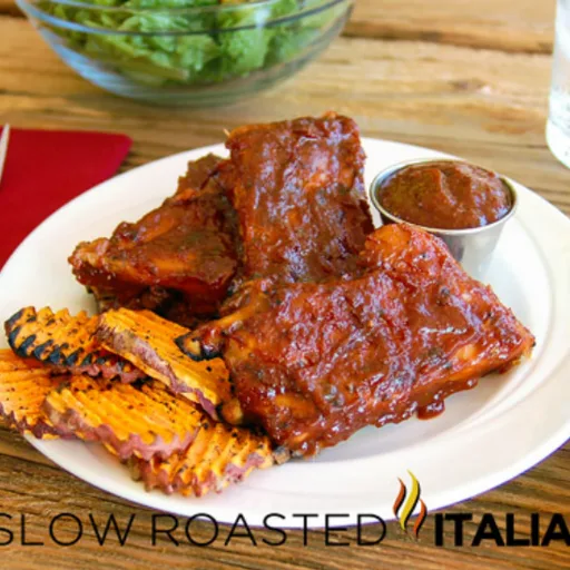 Costillas de cerdo a la barbacoa con bourbon