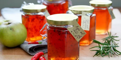 Festive apple jellies