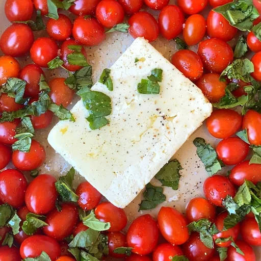 Pasta al horno con queso feta y tomates (¡viral en TikTok!)