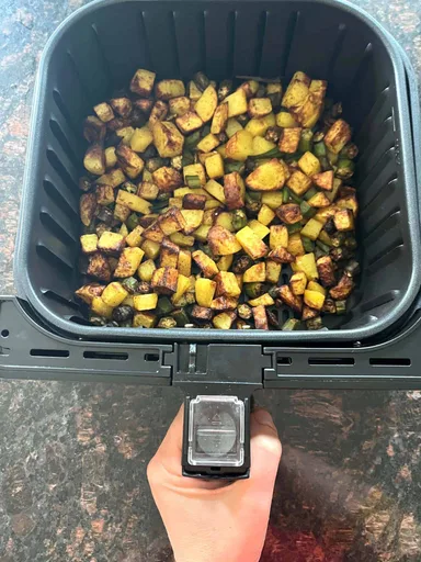 Air Fryer Okra And Potatoes