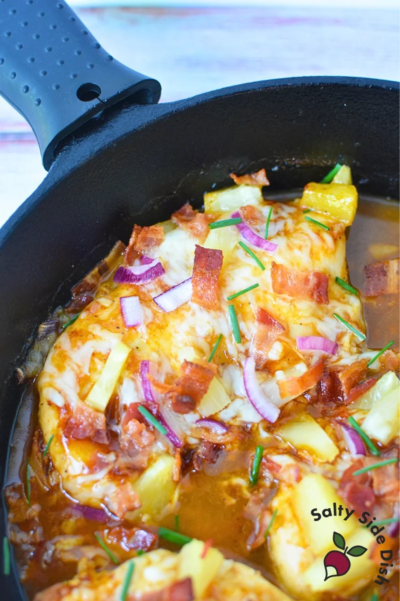 BBQ Hawaiian Chicken Recipe (Cast Iron Skillet)