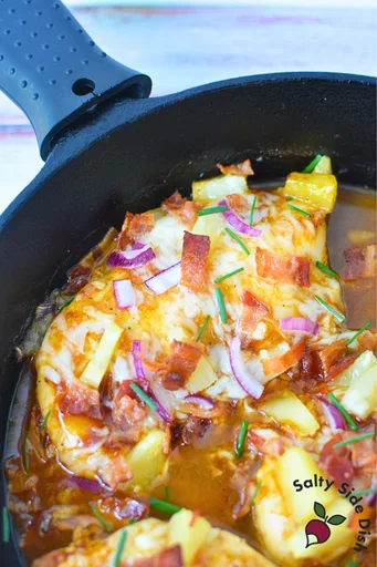 BBQ Hawaiian Chicken Recipe (Cast Iron Skillet)