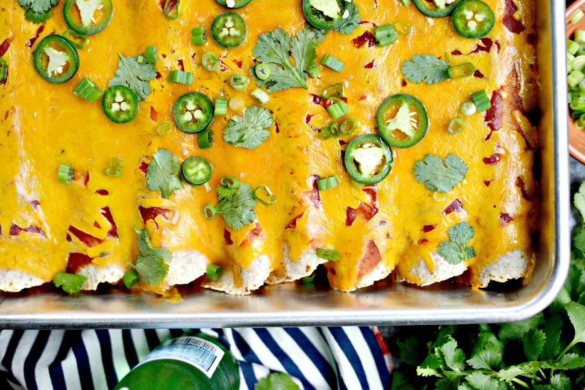 Chicken and Rice Enchiladas