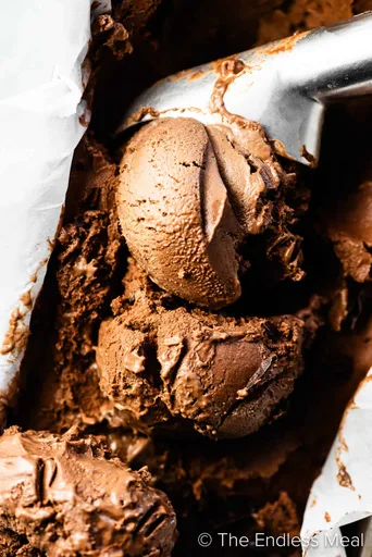 Receta de helado de chocolate y plátano