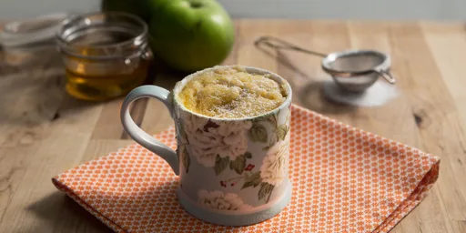 Bizcochos en taza al microondas