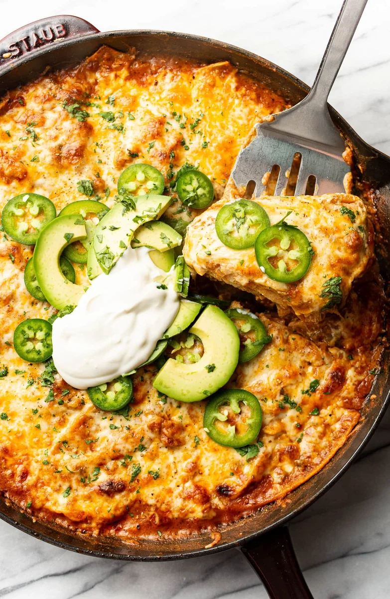 Sartén de Enchiladas de Pollo