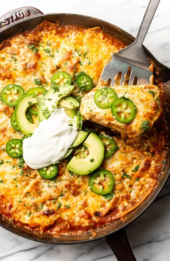 Sartén de Enchiladas de Pollo