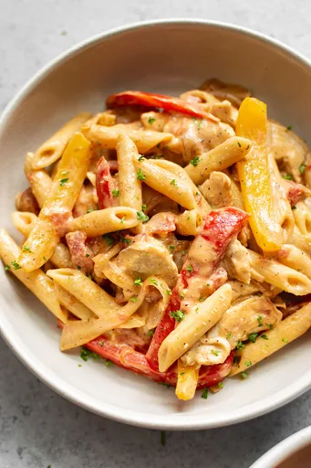 Pasta con Pollo Fajita