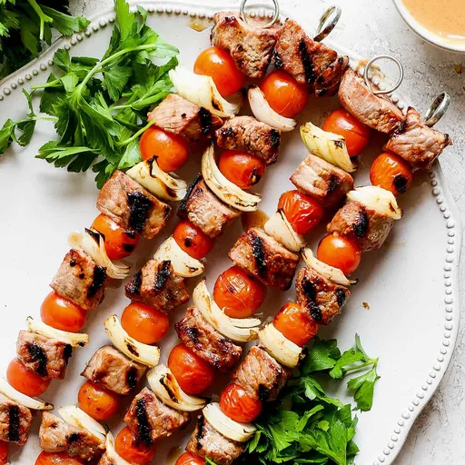 Honey Mustard Beef Kabobs