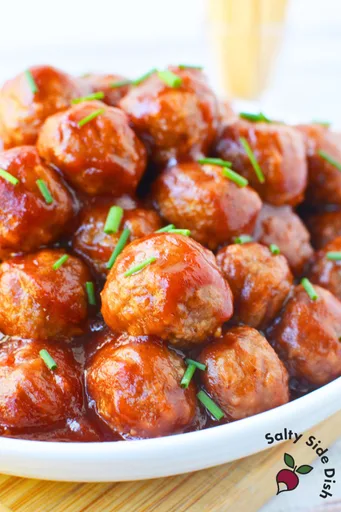 Cranberry Chili Meatballs (Crock Pot or Stovetop)