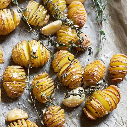 Hasselback Mini Potatoes