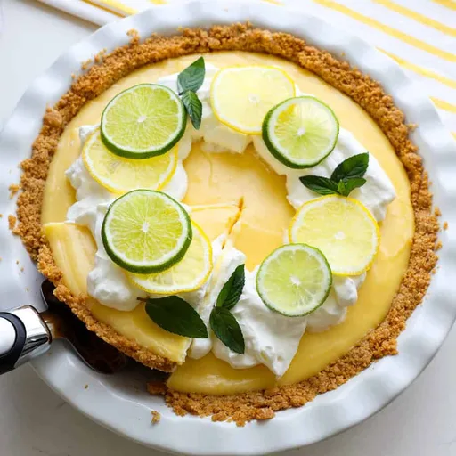 Tarta cremosa de limón