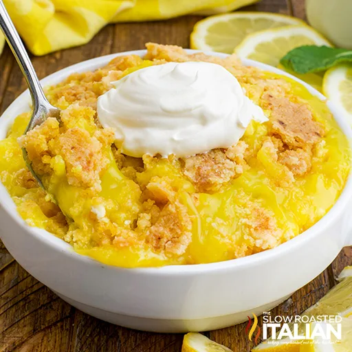 Lemon Cream Cheese Dump Cake