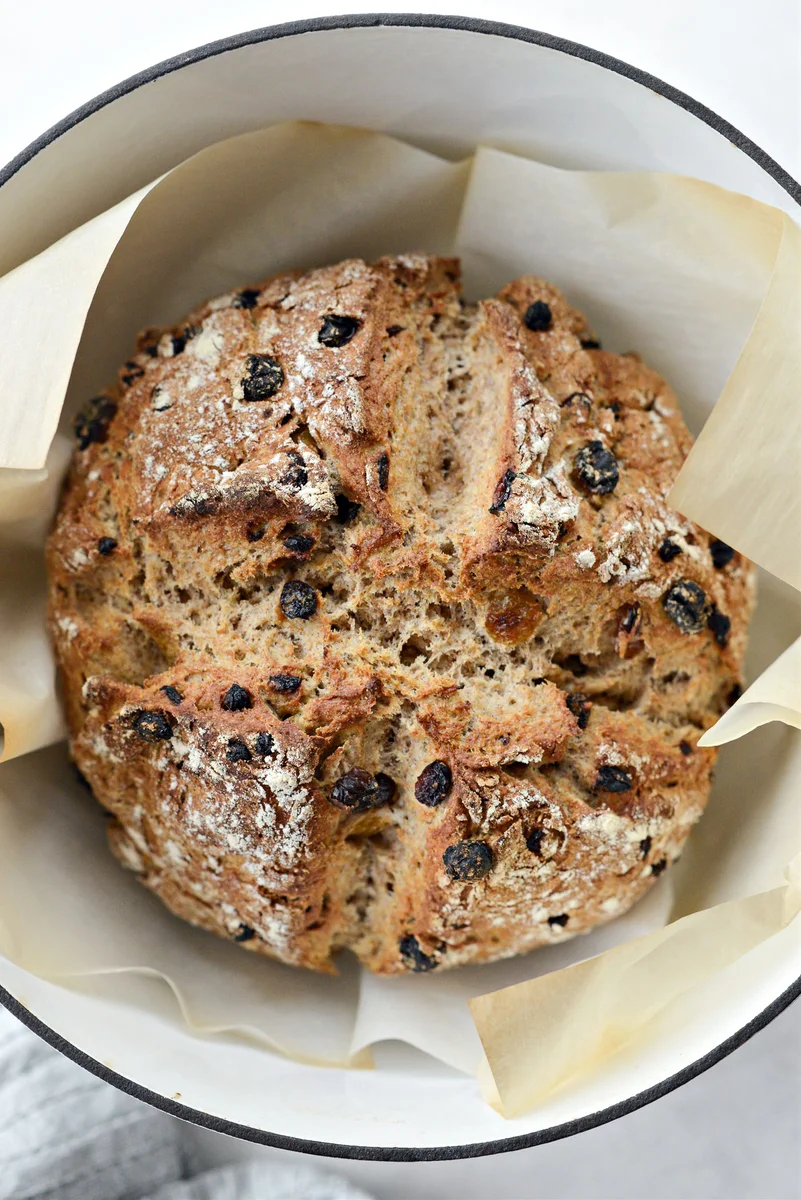 Golden Raisin and Currant Irish Brown Bread (Wheaten Bread)