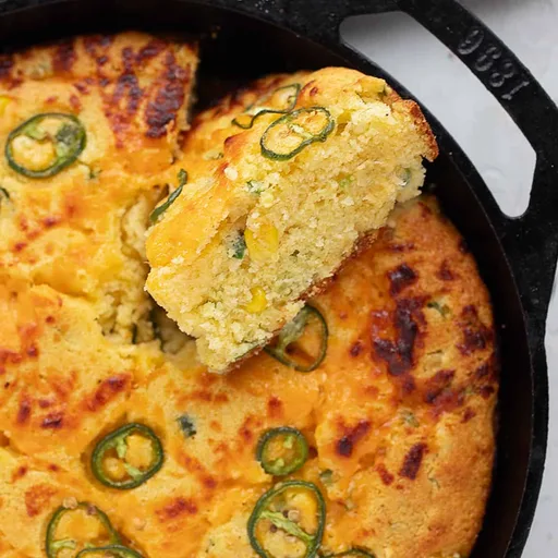 Cast Iron Skillet Jalapeño Cornbread