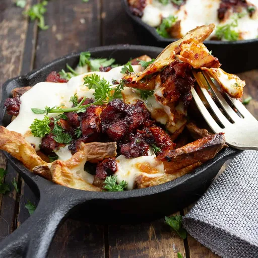 Korean Fire Chicken Cheese Fries