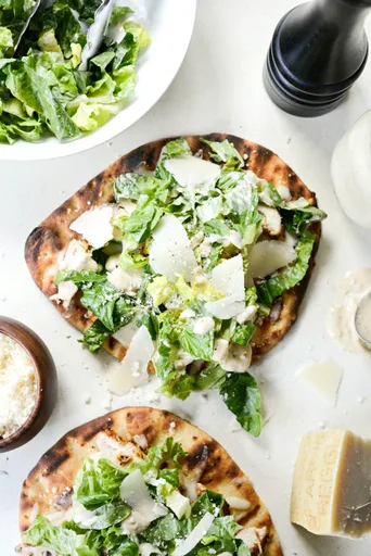 Grilled Chicken Caesar Pizza