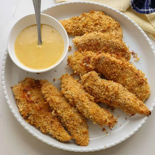 Tiras de pollo al horno