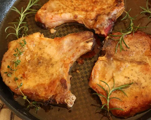 Receta de chuletas de cerdo a la sartén