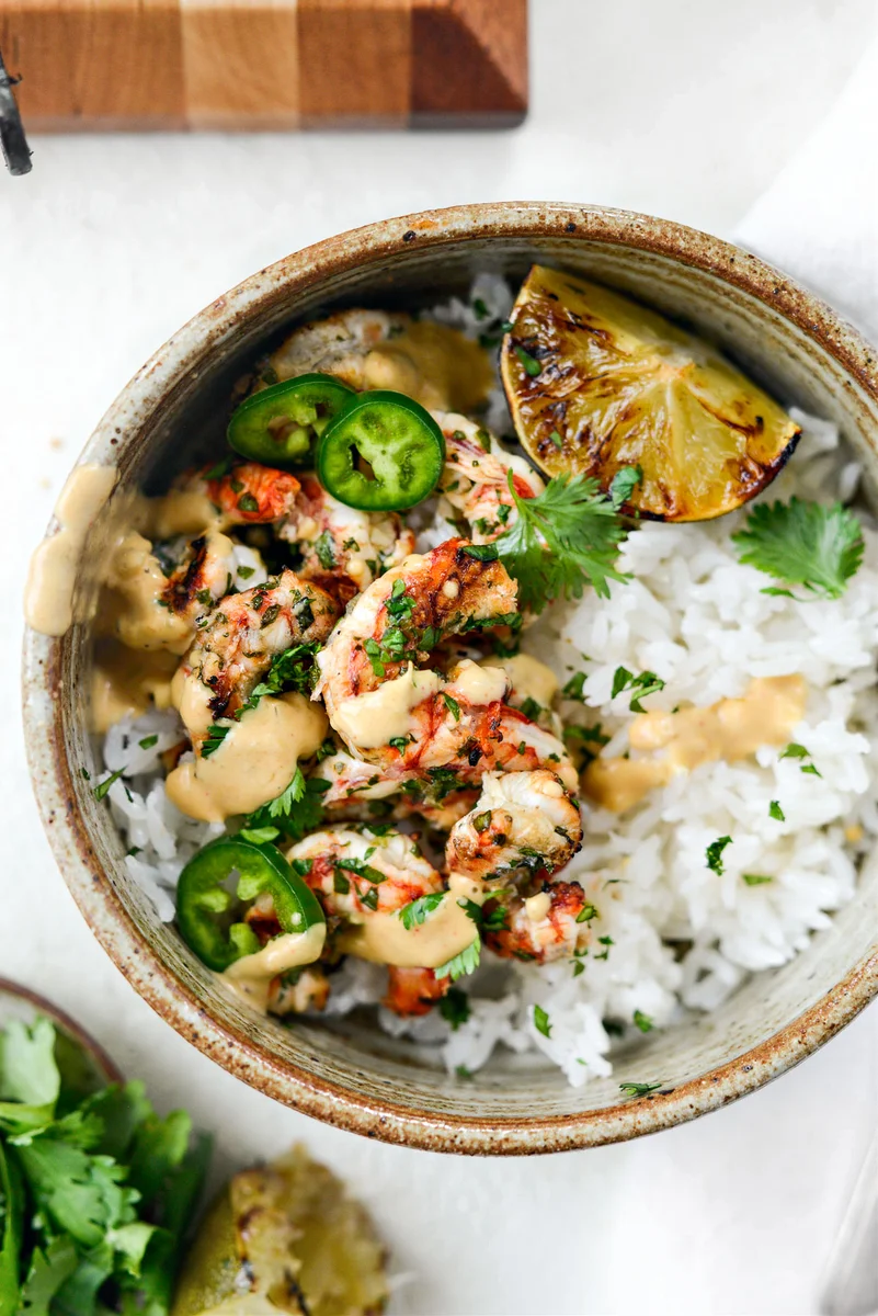 Grilled Garlic and Lime Shrimp Skewers