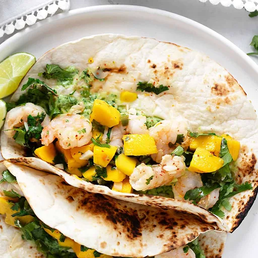 Shrimp Tacos with Mango