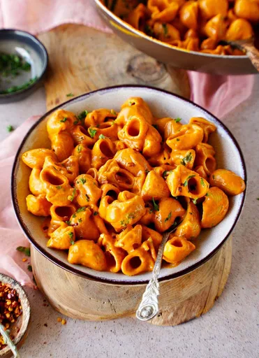 Pasta con Pimientos Rojos Asados