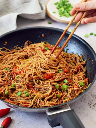 Fideos picantes