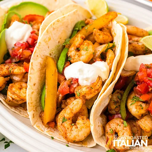 Receta de fajitas de gambas al horno en 20 minutos
