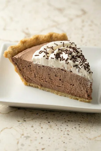 Pastel cremoso de mousse de chocolate