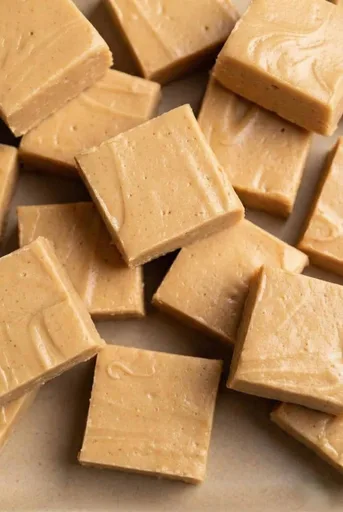 Fudge cremoso de mantequilla de cacahuete